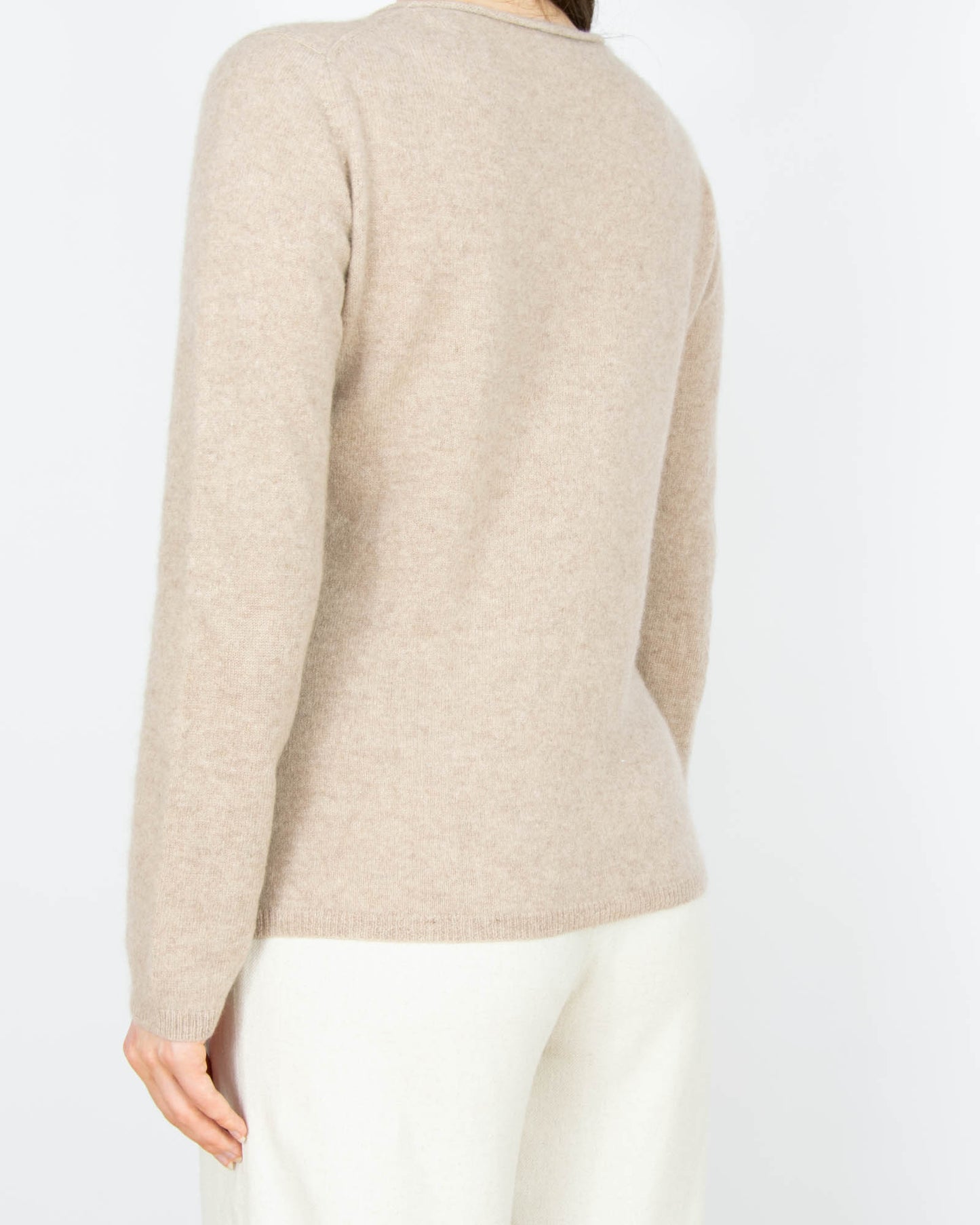 Beżowy kaszmirowy sweter Blue Motion - S