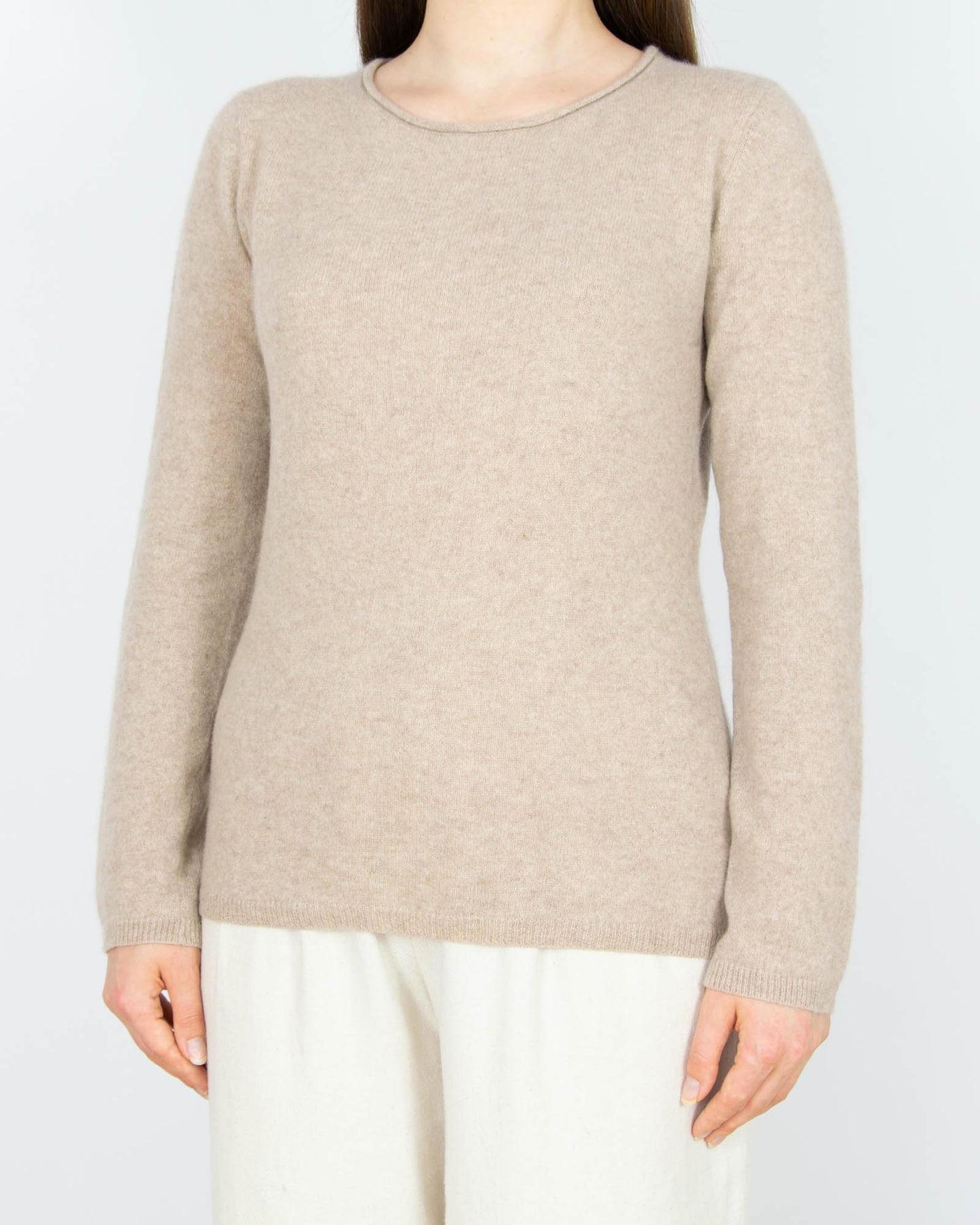 Beżowy kaszmirowy sweter Blue Motion