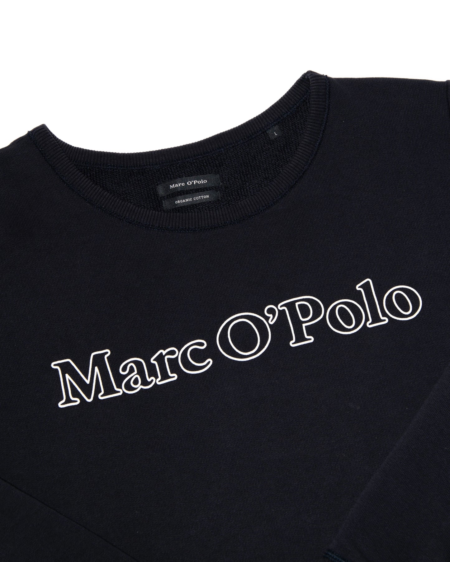 Czarna bawełniana (bawełna organiczna) bluza damska Marc O'Polo - L