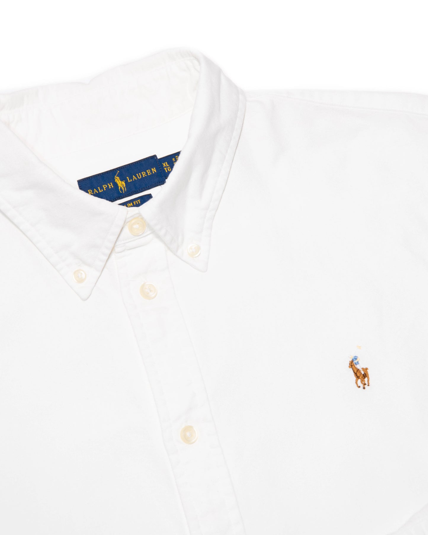 Biała bawełniana taliowana koszula damska Ralph Lauren - XL