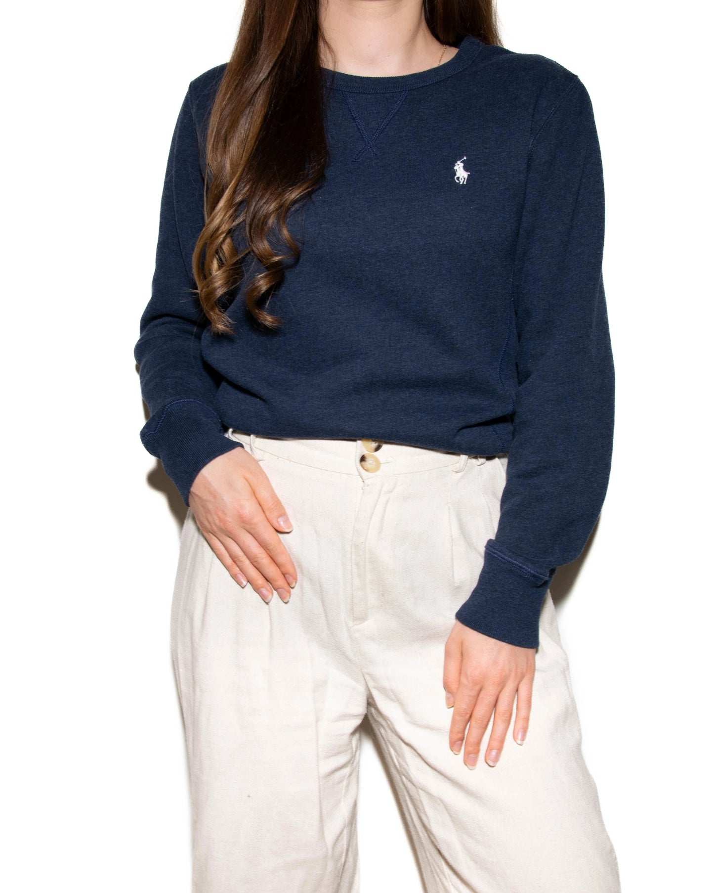 Granatowa bawełniana bluza Ralph Lauren - S