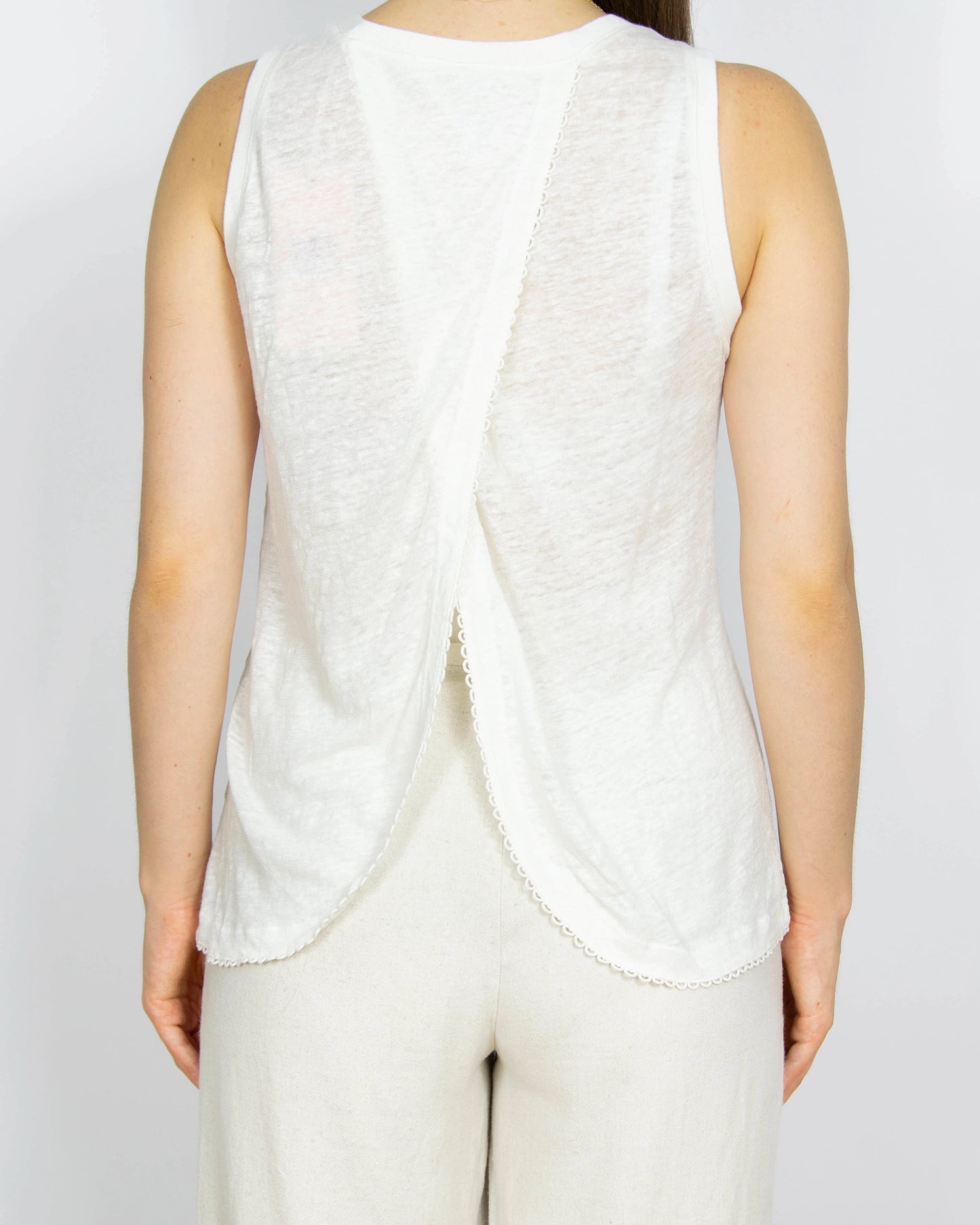 Nowy biały lniany top Scotch & Soda - S