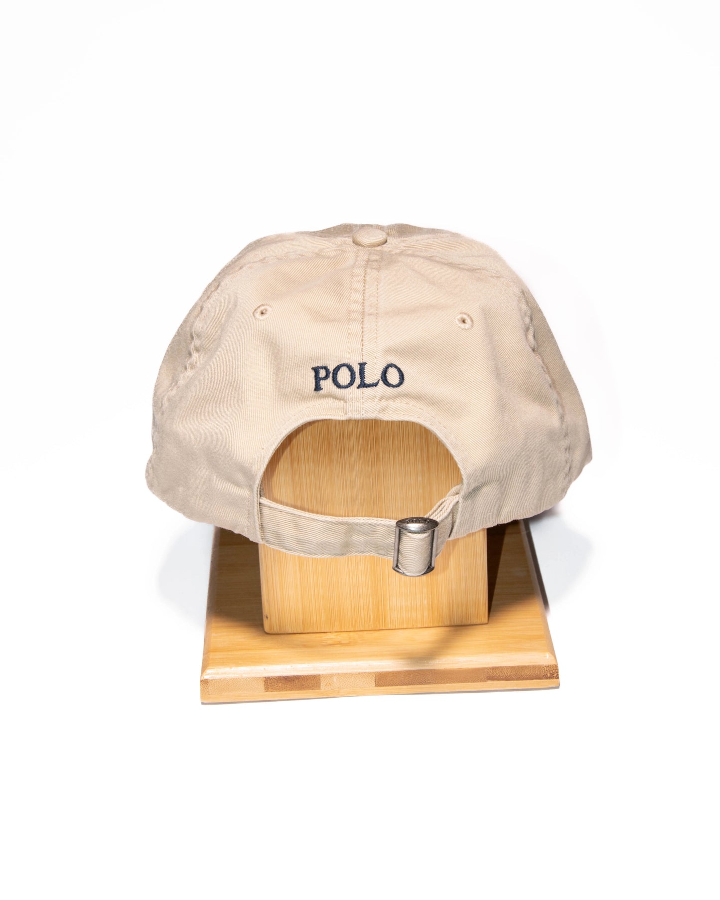 Beżowa bawełniana czapka z daszkiem Ralph Lauren - unisex onesize