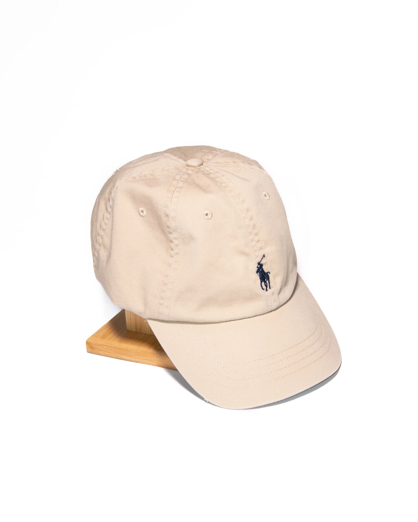 Beżowa bawełniana czapka z daszkiem Ralph Lauren - unisex onesize