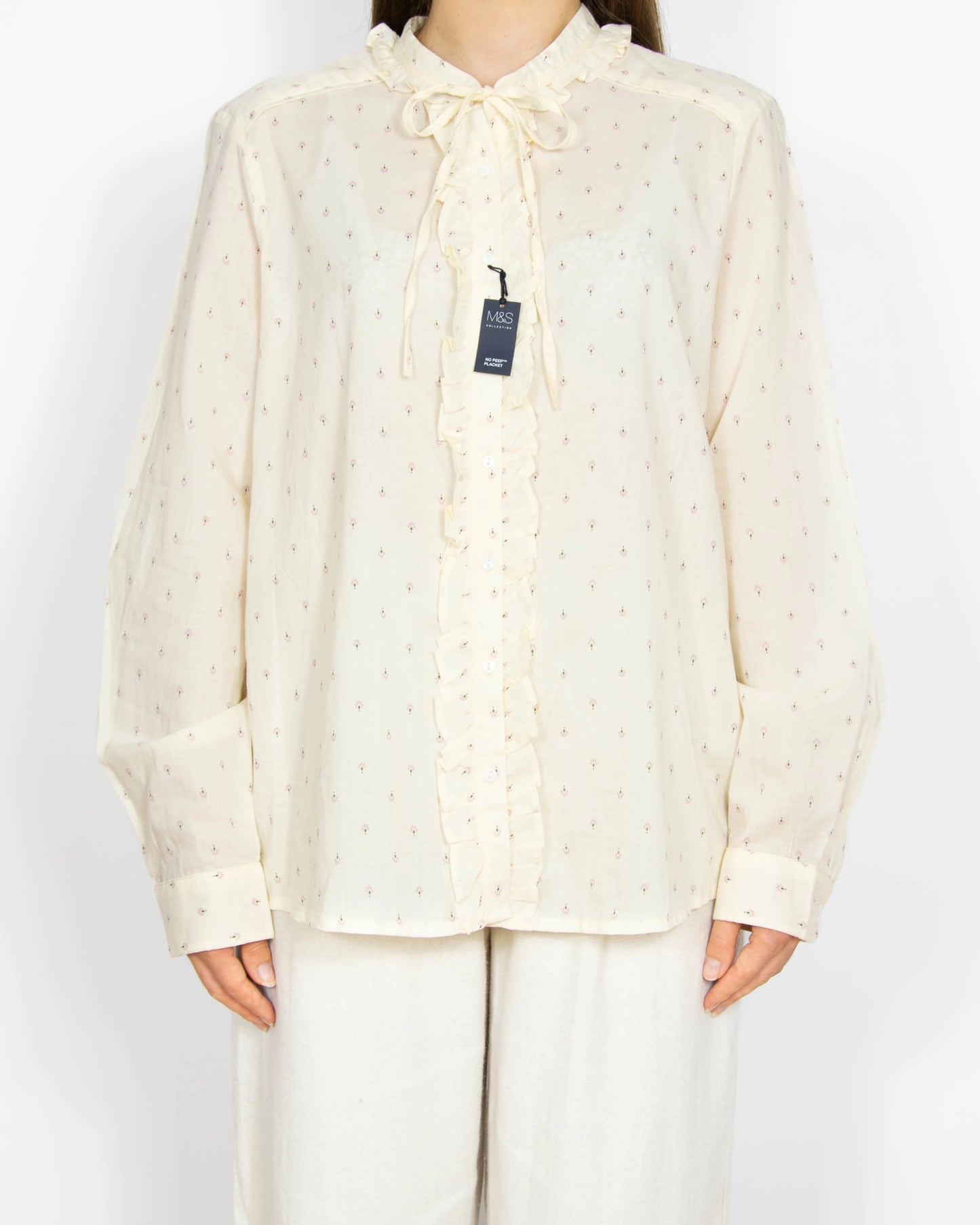 Nowa kremowa bawełniana koszula M&S - XL/XXL