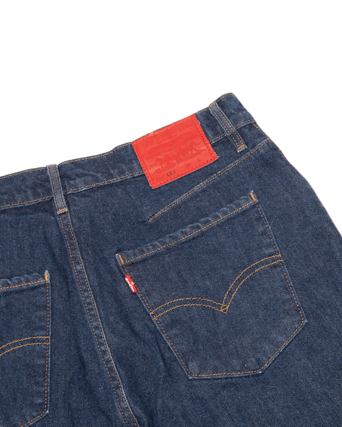 Granatowe spodnie z wysokim stanem Levi's Engineered - W29