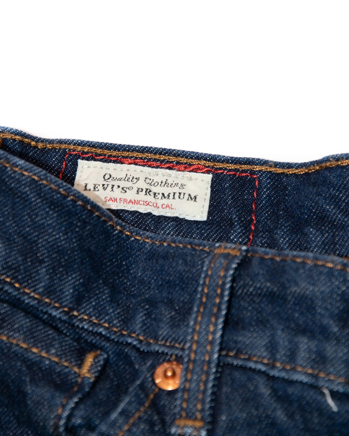 Granatowe spodnie z wysokim stanem Levi's Engineered - W29