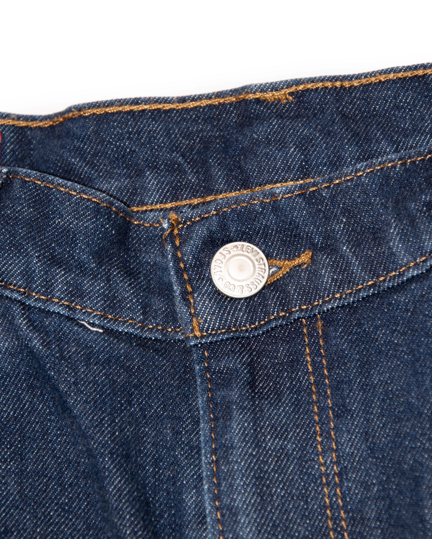 Granatowe spodnie z wysokim stanem Levi's Engineered - W29