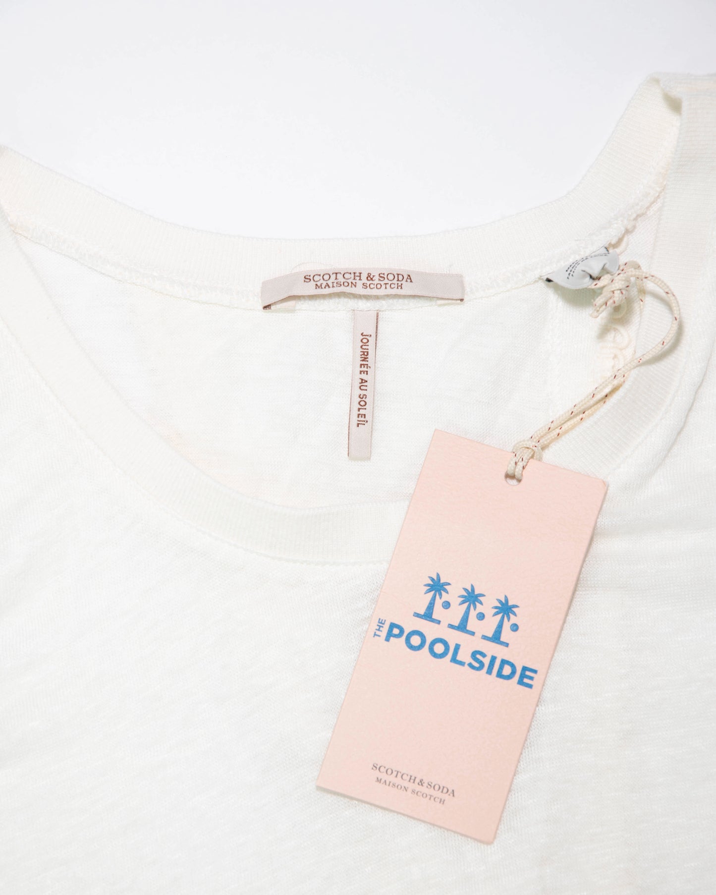 Nowy biały lniany top Scotch & Soda - S