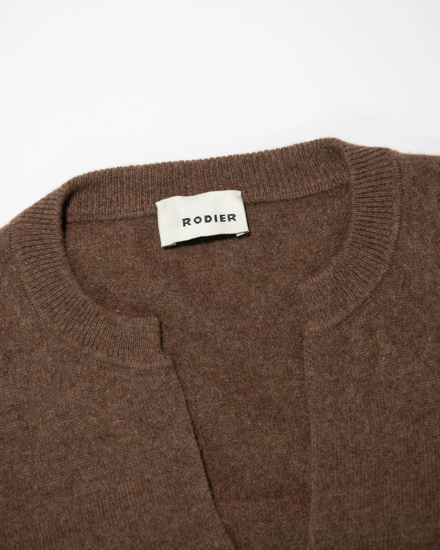 Brązowy kaszmirowy sweter RODIER Maison de Maille - M/L