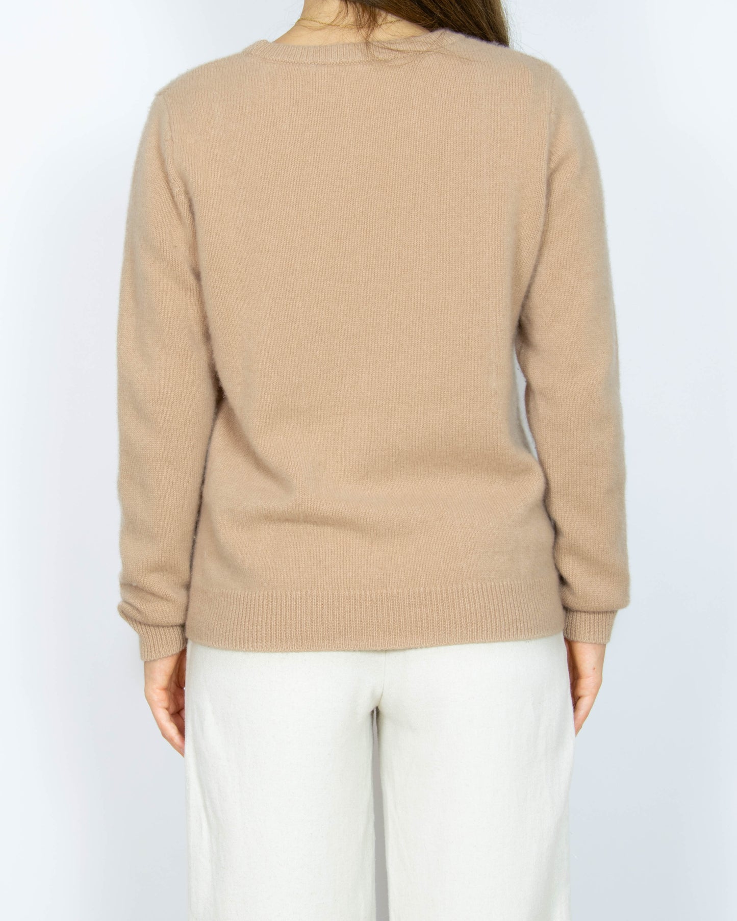 Beżowy kaszmirowy grubszy sweter Selected Femme - M