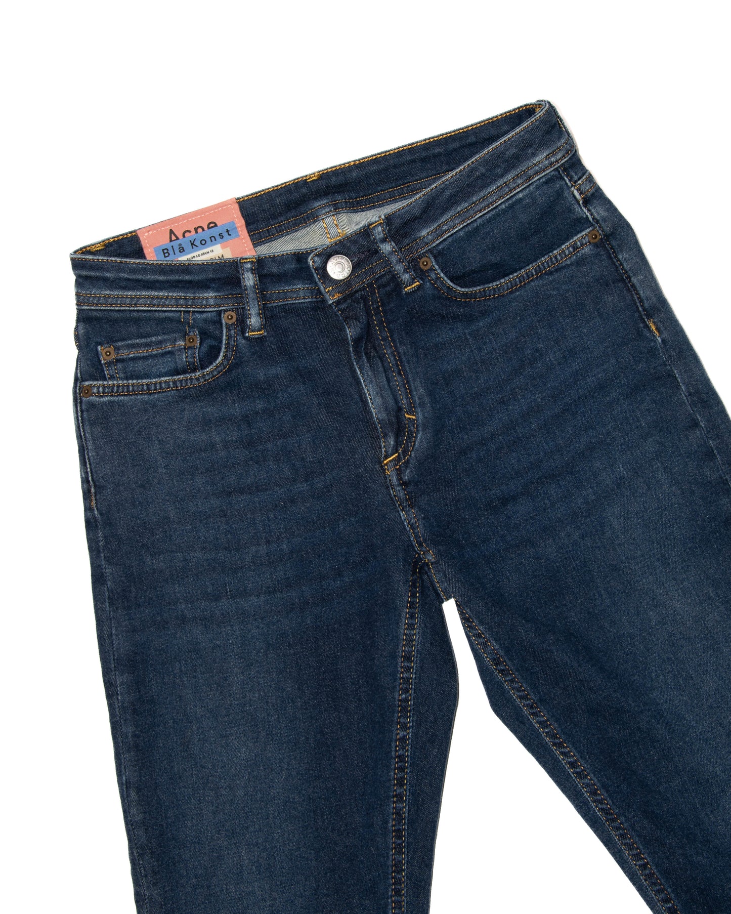 Granatowe spodnie jeansowe ACNE STUDIOS - W27 L32