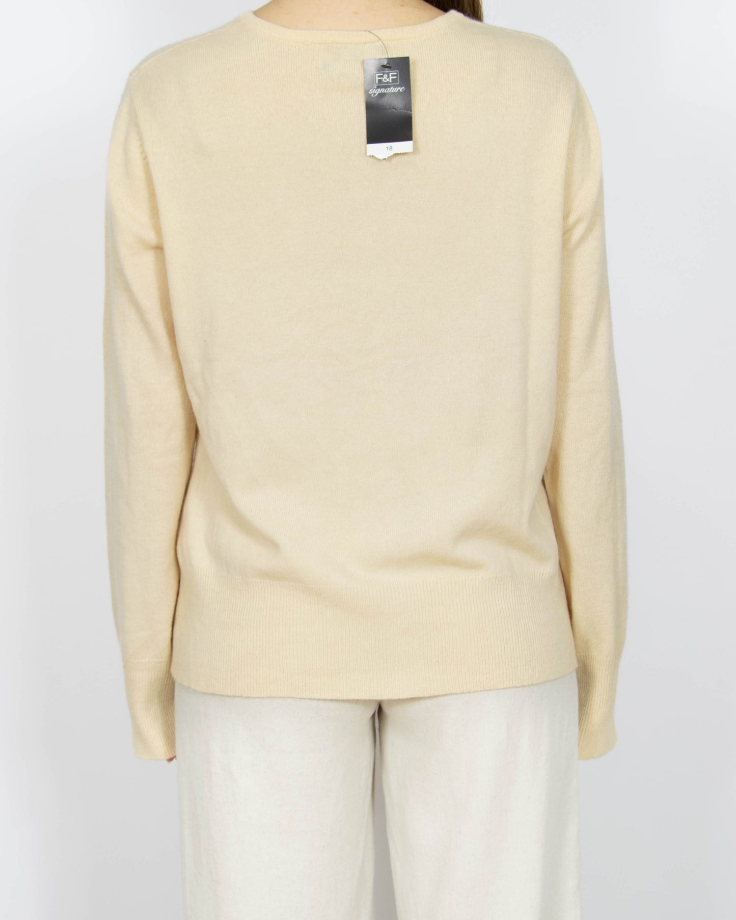 Nowy morelowy kaszmirowy kardigan F&F - L/XL
