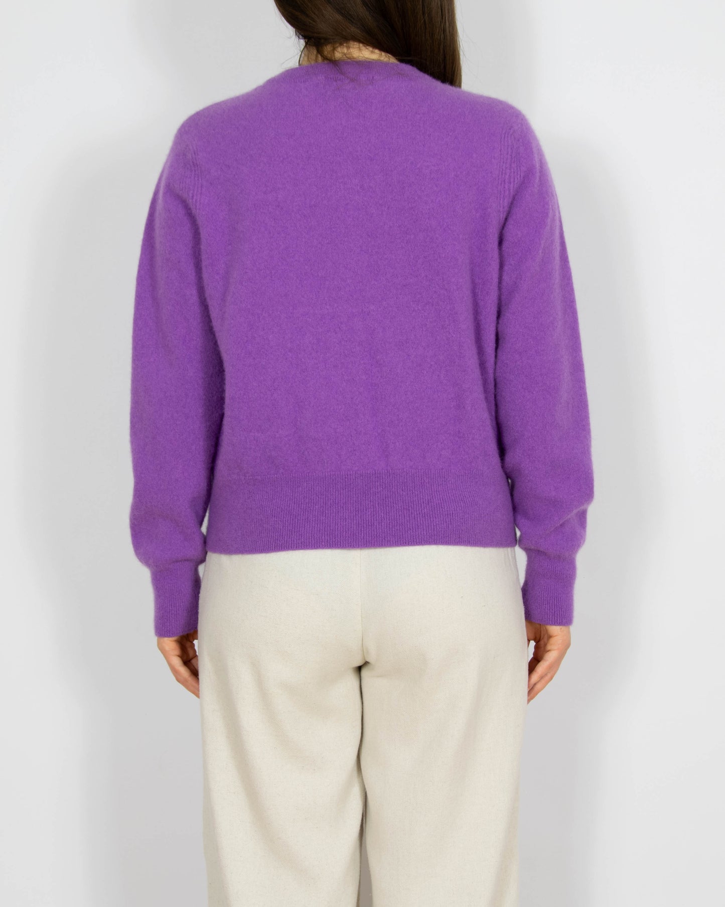 Fioletowy kaszmirowy sweter Autograph - M