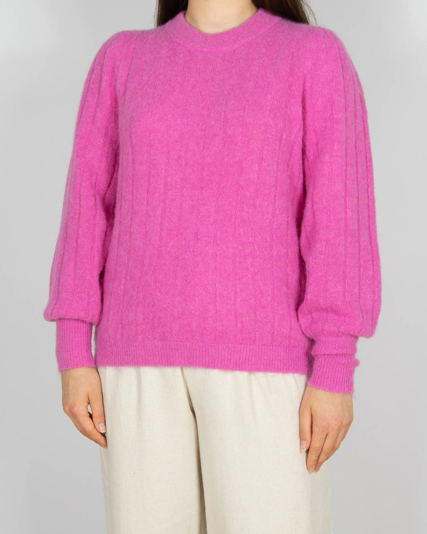 Różowy wełniany sweter Selected Femme - S