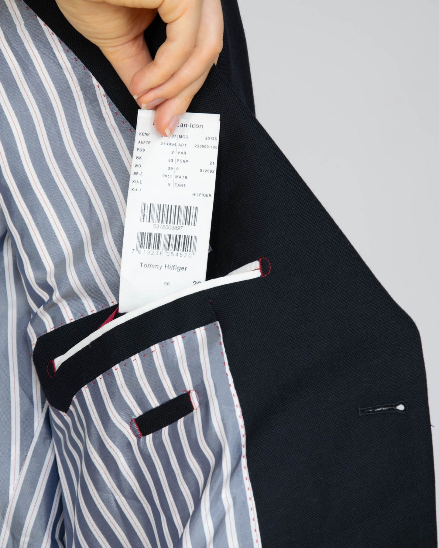 Czarna wełniana marynarka Tommy Hilfiger - L