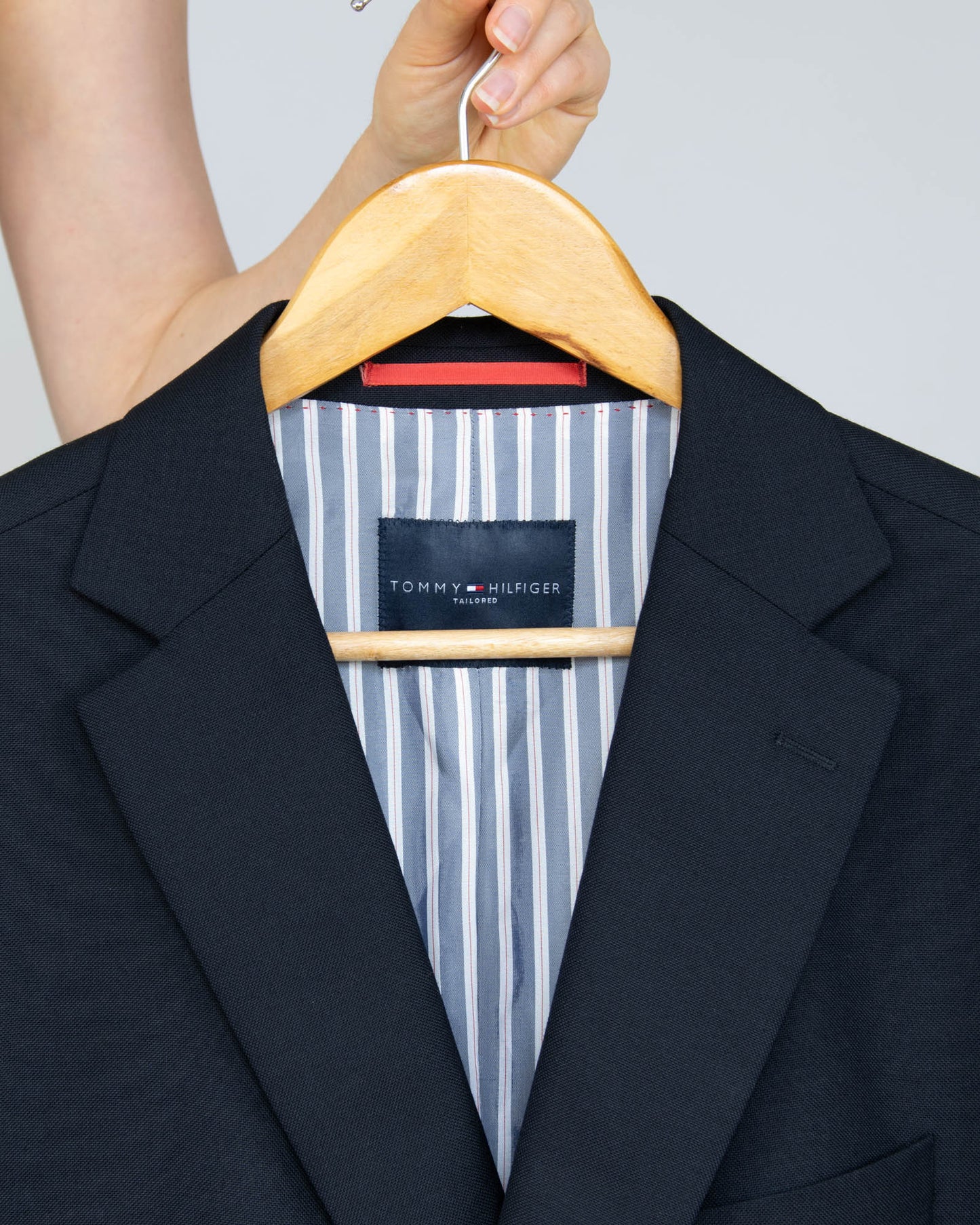 Czarna wełniana marynarka Tommy Hilfiger - L