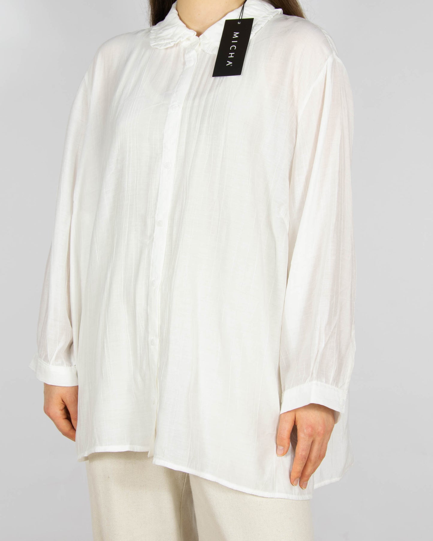 Nowa biała wiskozowa koszula MICHA - XL/XXL
