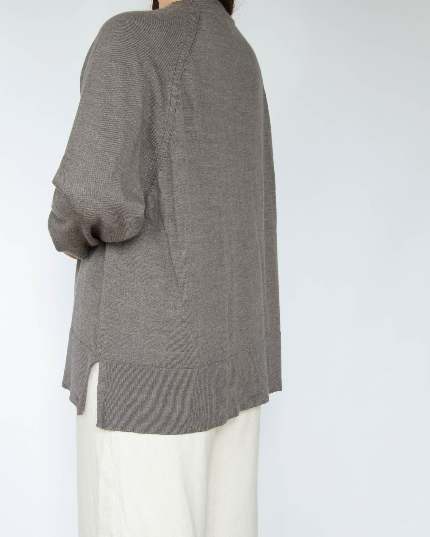 Brązowy wełniany (merino extra fine) sweter Cubus - XL