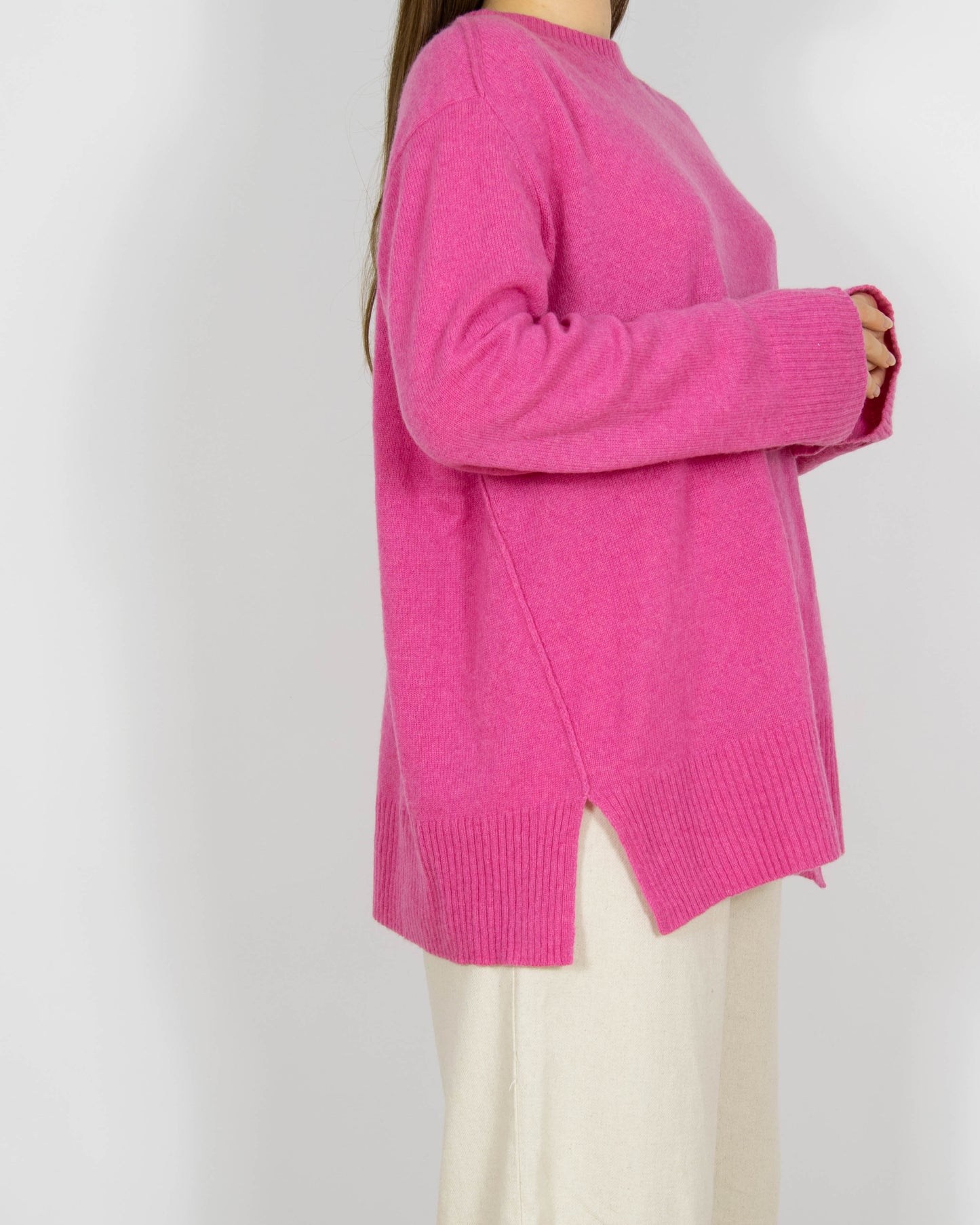 Różowy kaszmirowy sweter (THE MERCER) N.Y. - M/L