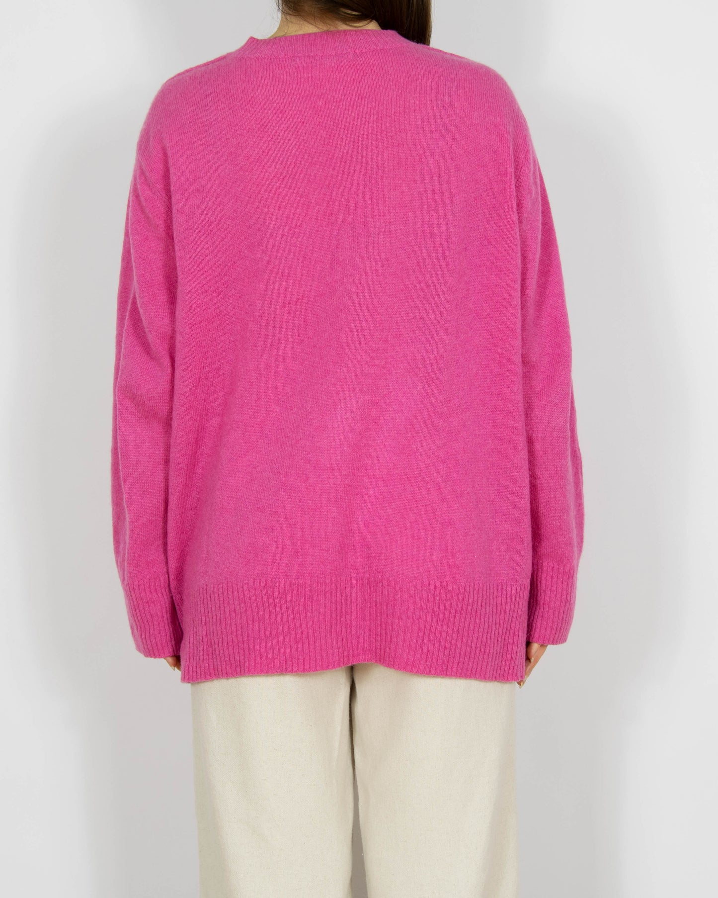 Różowy kaszmirowy sweter (THE MERCER) N.Y. - M/L