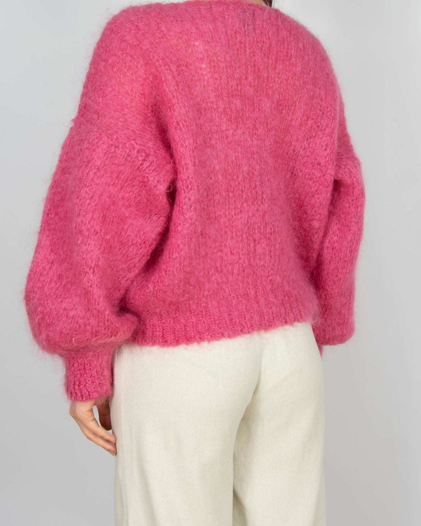 Różowy moherowy sweter AMERICANDREAMS - S/M
