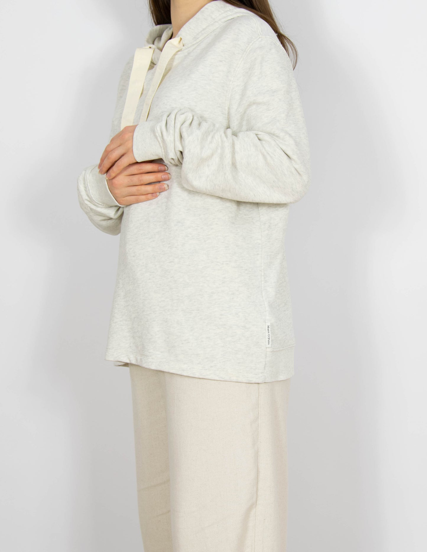 Szara bawełniana (organic) bluza damska Marc O'Polo - L