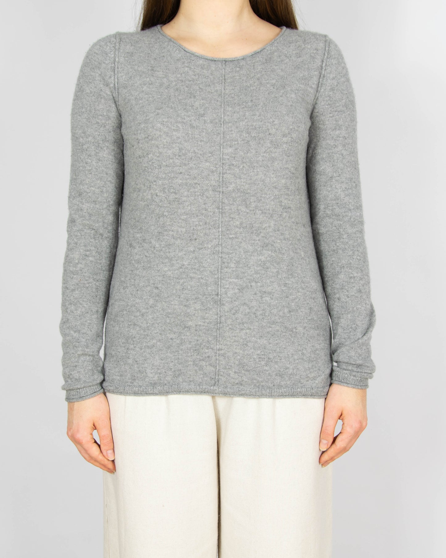 Szary kaszmirowy (fine cashmere) sweter Christian Berg