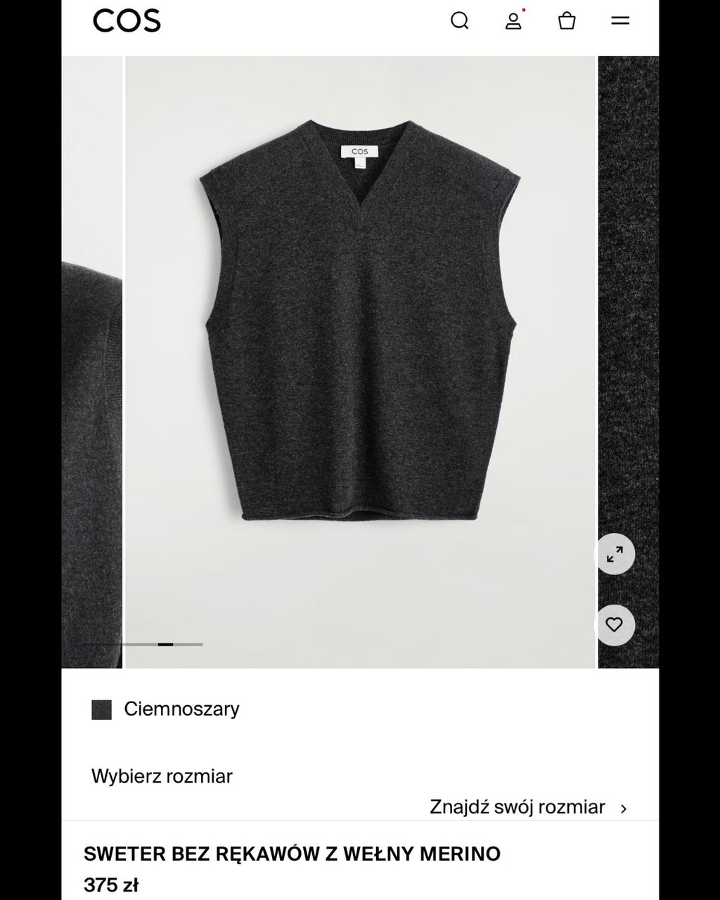 COS (wełna merino) - S