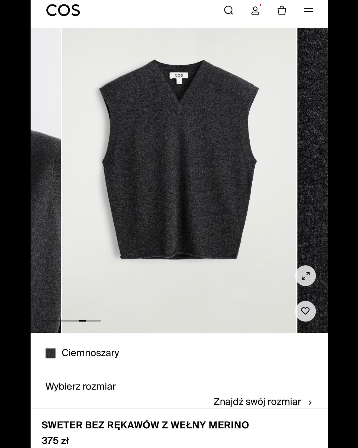 COS (wełna merino) - S