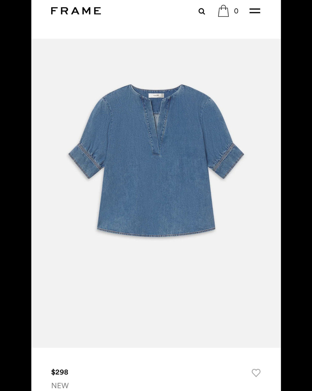 FRAME (bawełna - jeans) - XL