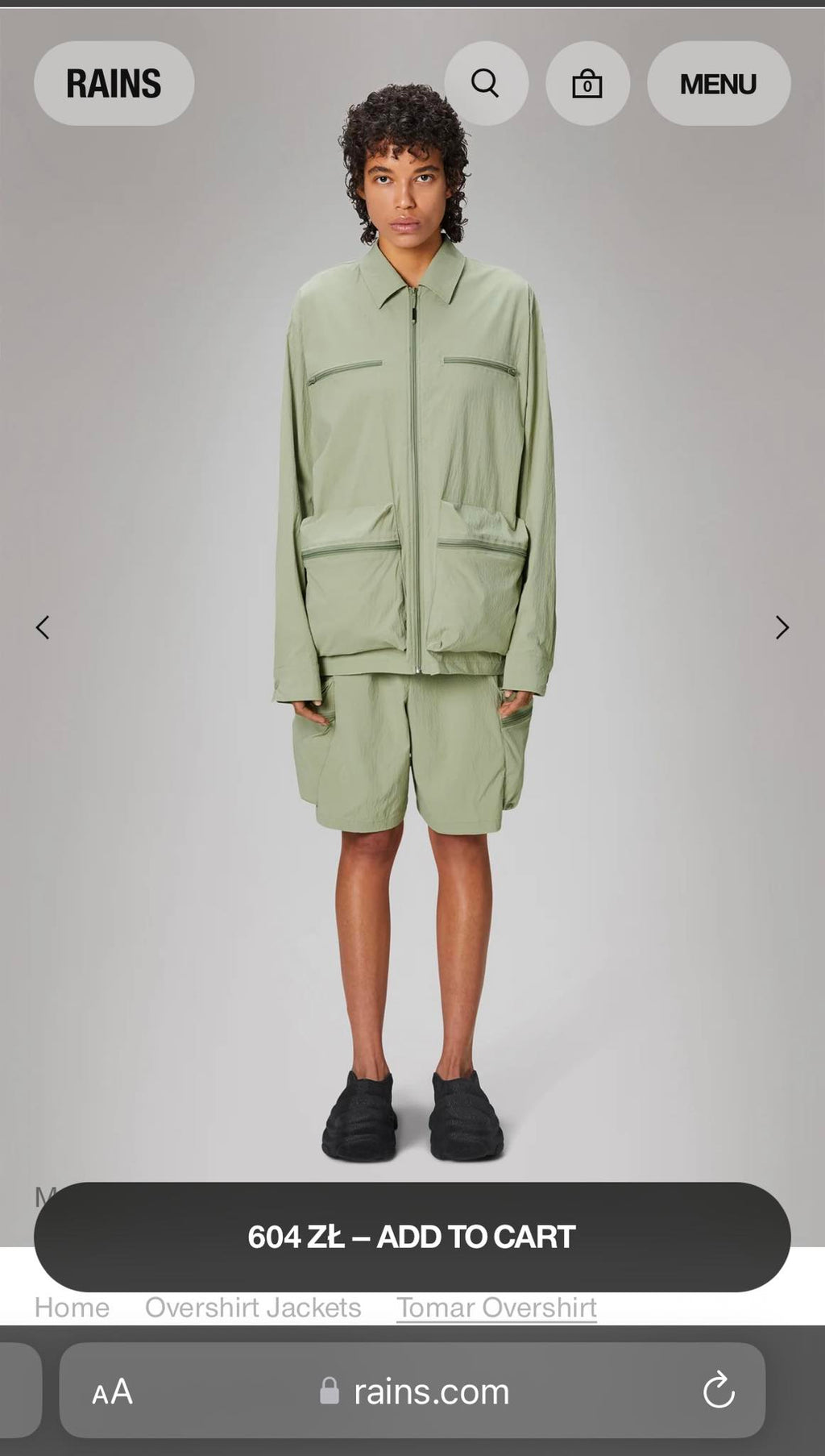 Nowy zestaw kurtka i spodnie RAINS - M - SS24