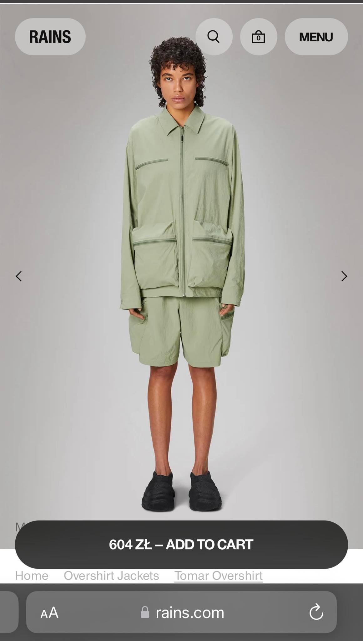 Nowy zestaw kurtka i spodnie RAINS - M - SS24