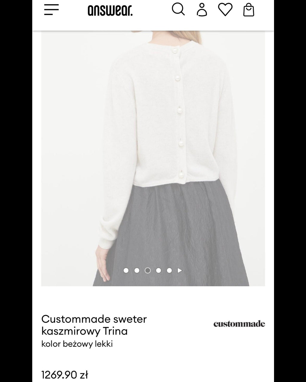 CUSTOMMADE (kaszmir) - XS/S