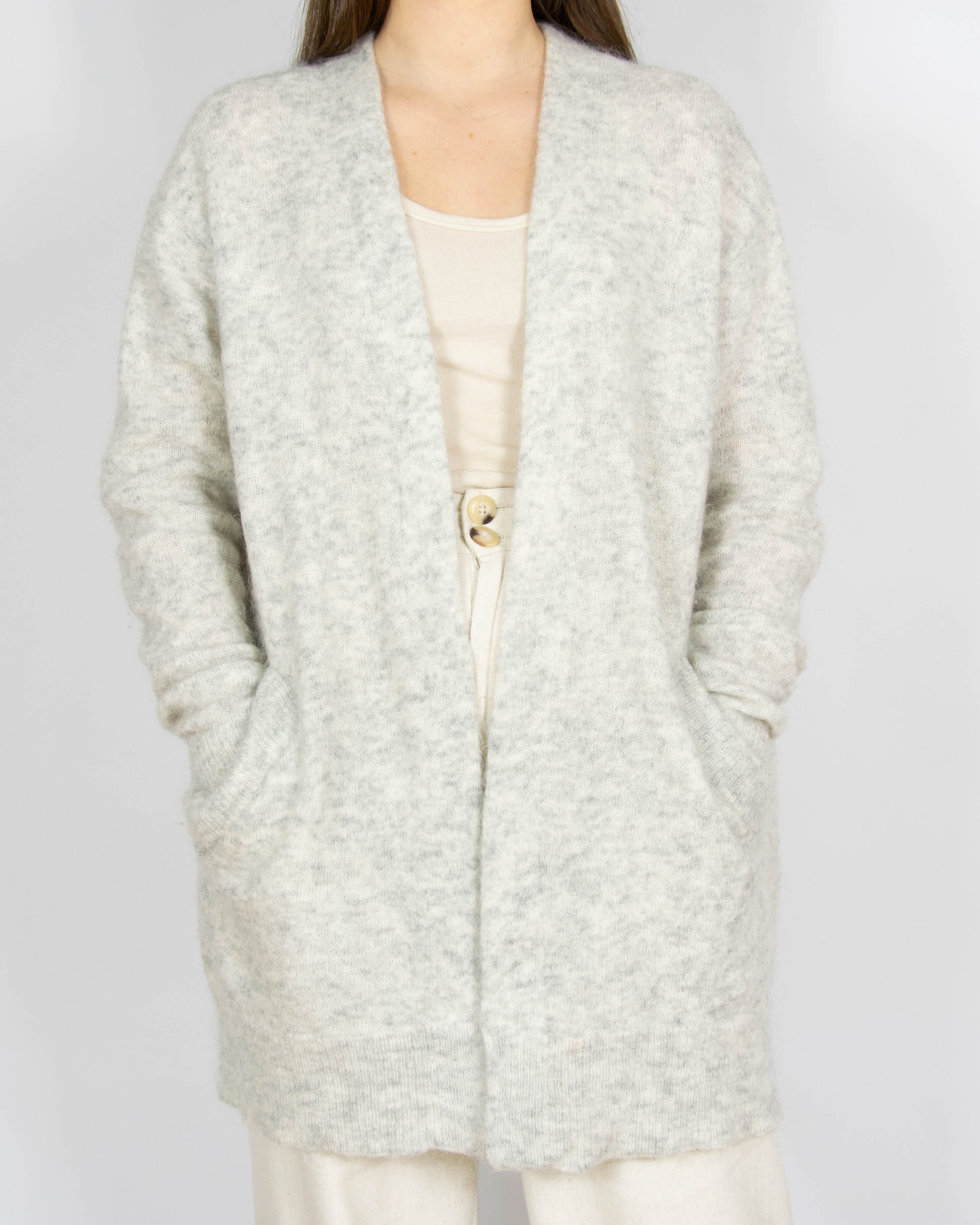 Jasnoszary wełniany kardigan Acne Studios - S/M