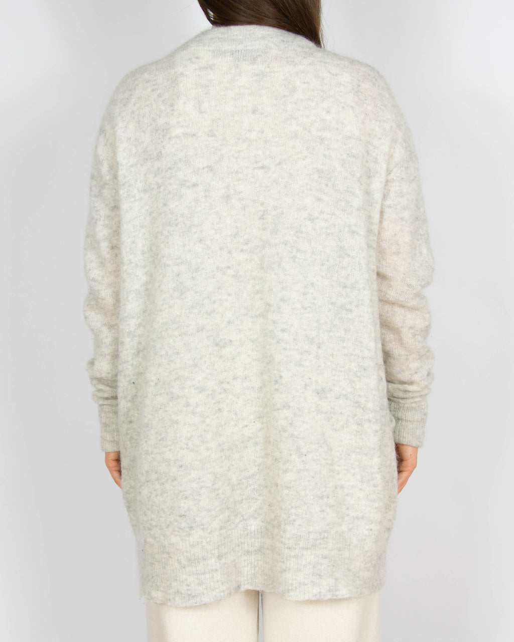 Jasnoszary wełniany kardigan Acne Studios - S/M