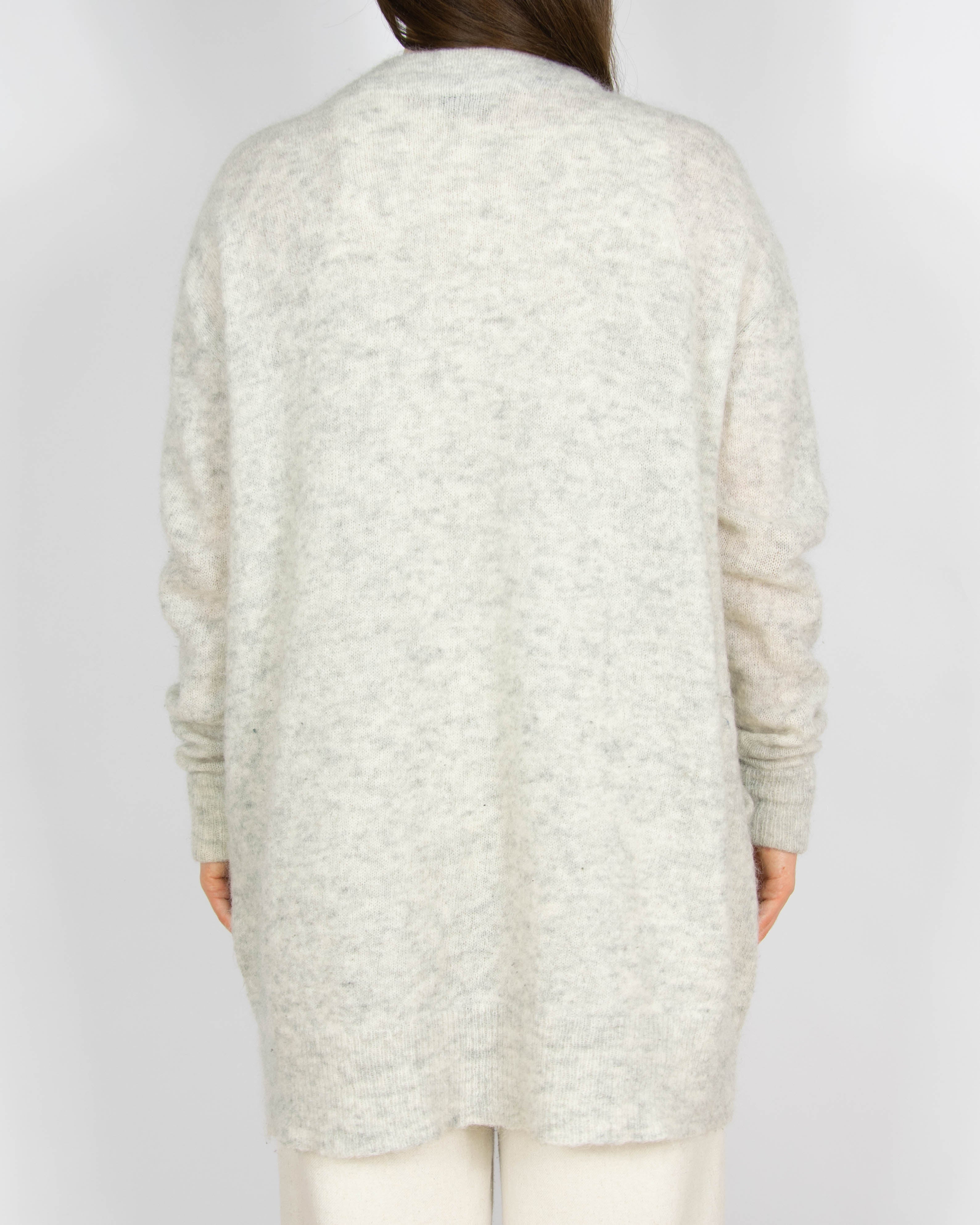 Jasnoszary wełniany kardigan Acne Studios - S/M