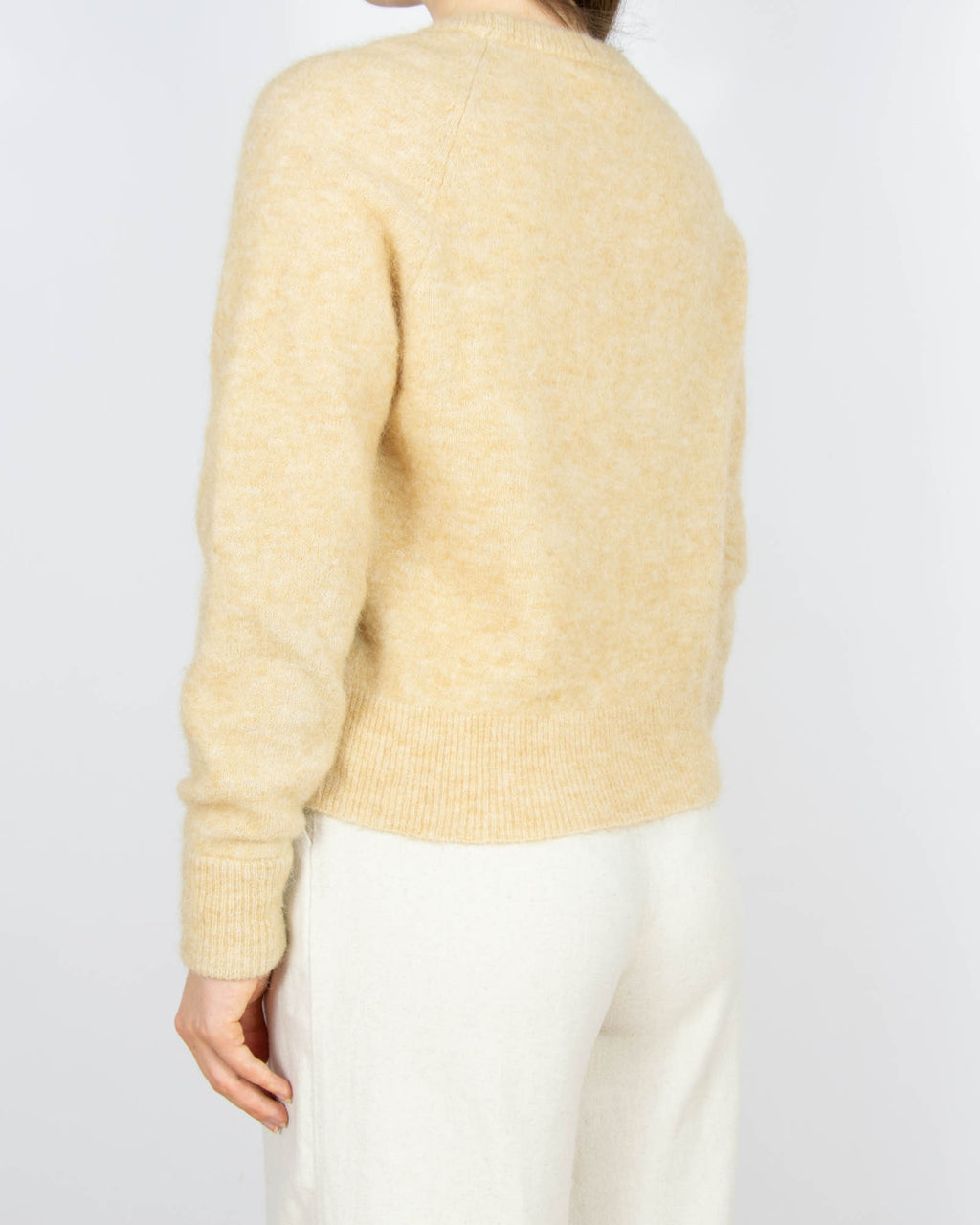 Beżowy (alpaka + merino) sweter Samsoe Samsoe - XS