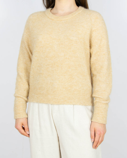Beżowy (alpaka + merino) sweter Samsoe Samsoe