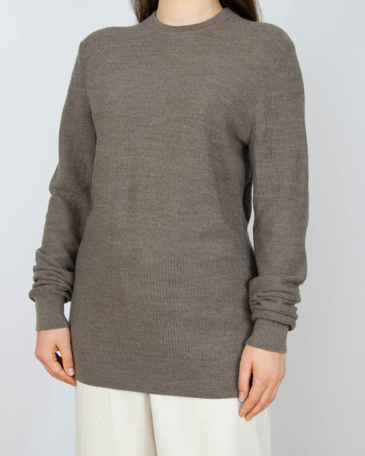 Beżowy wełniany (premium merino) sweter MR. CAPUCHIN
