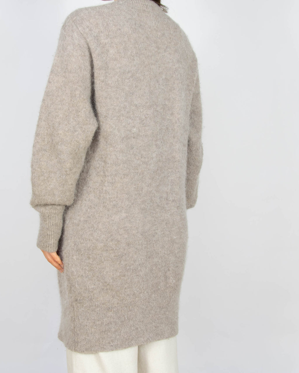 Beżowy (alpaka + wełna) kardigan H&M Premium - S