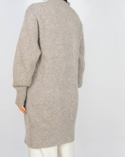 Beżowy (alpaka + wełna) kardigan H&M Premium - S