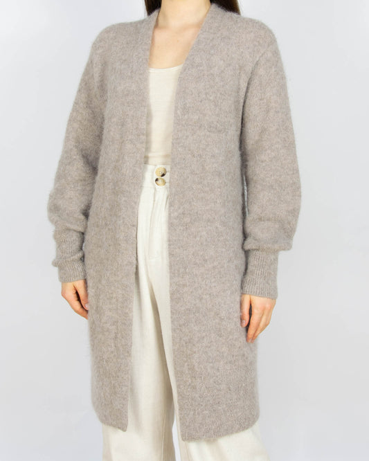 Beżowy (alpaka + wełna) kardigan H&M Premium