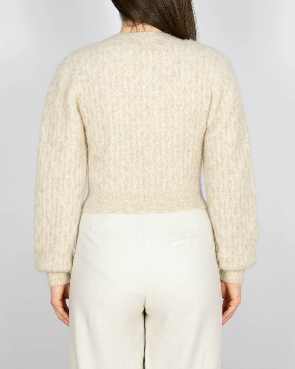 Beżowy (wełna + alpaka) kardigan & other stories - XS