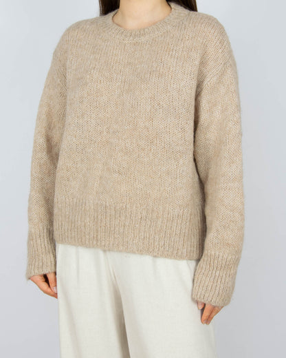 Beżowy (alpaka + wełna) sweter H&M Premium - XS/S