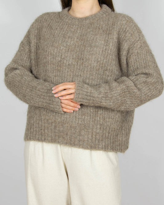 Brązowy wełniany (alpaka) sweter Vero Moda - M