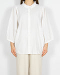 Biała lniano bawełniana koszula H&M - XL