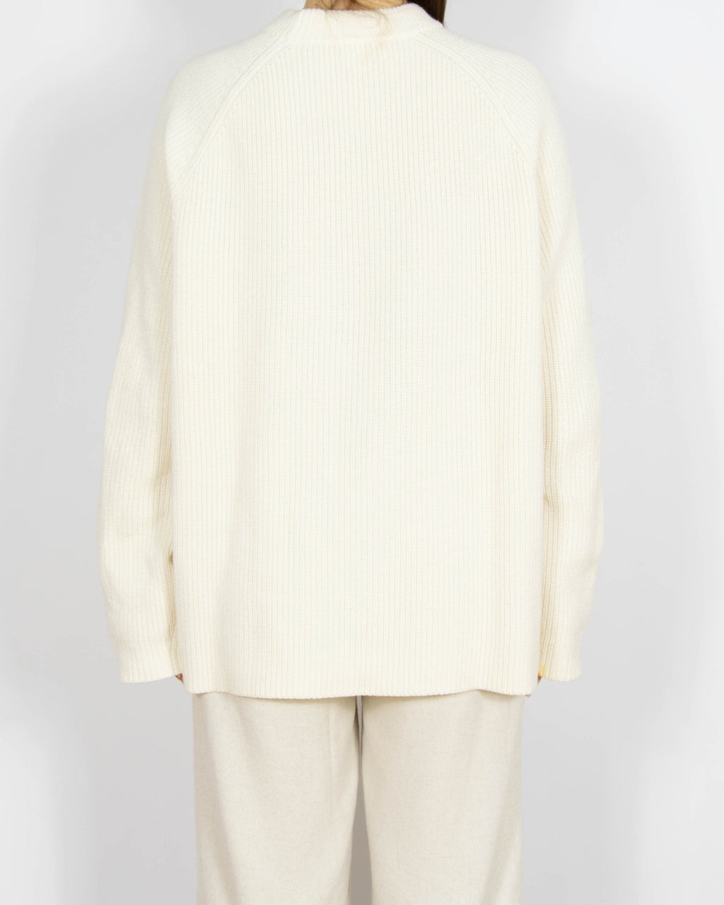 Biały bawełniany sweter Hugo Boss - L/XL