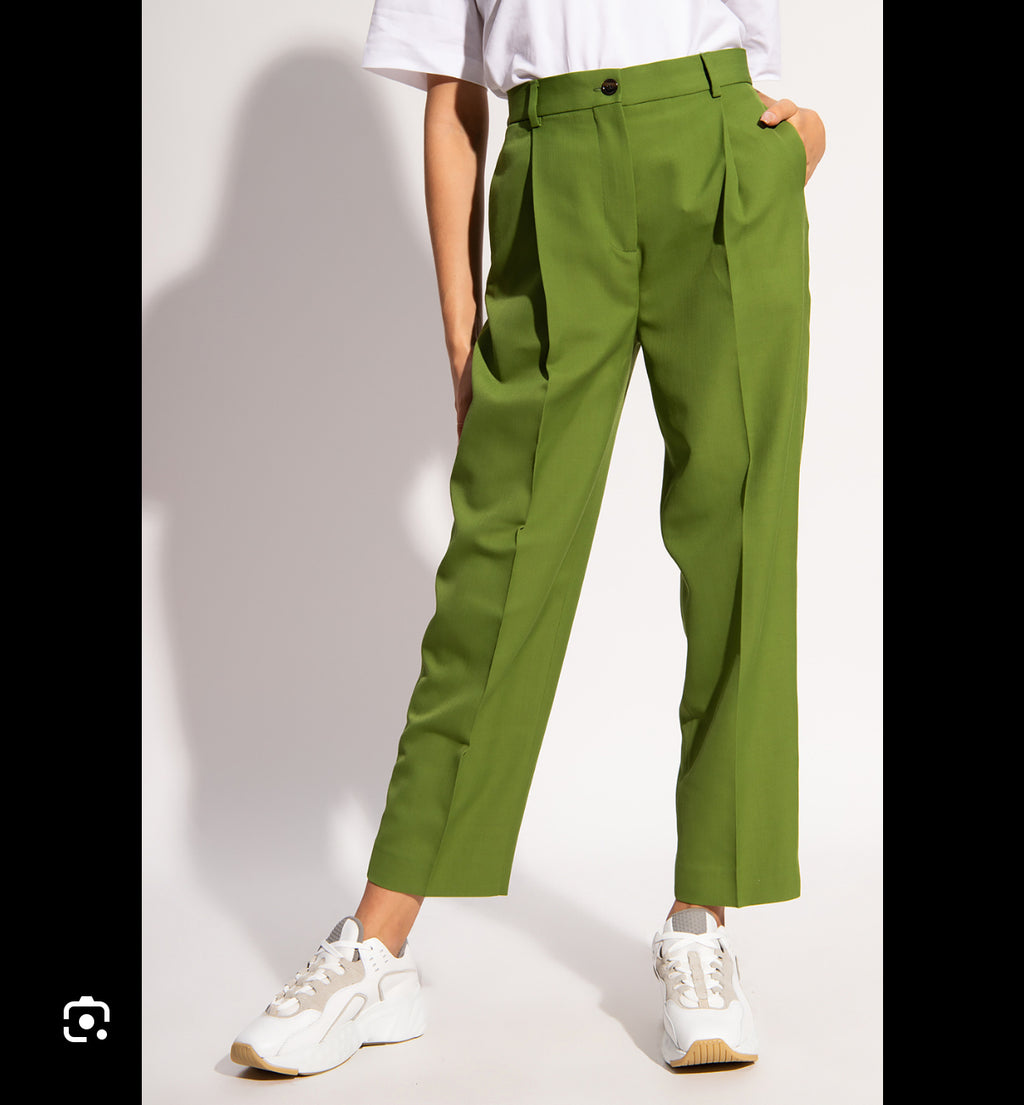 Zielone wełniane spodnie Acne Studios - M