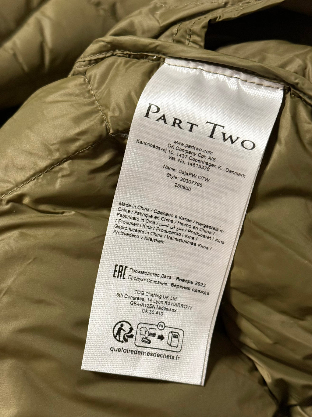 Płaszcz puchowy Part Two - M